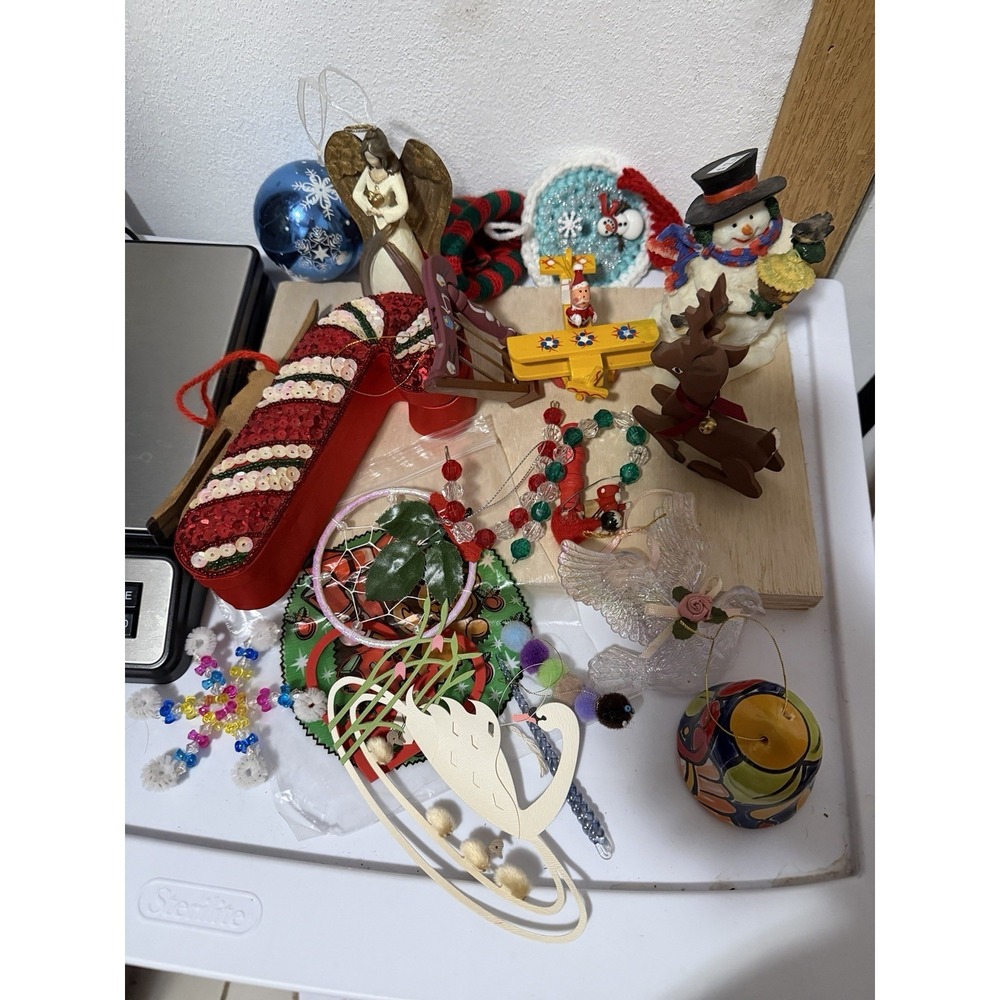vintage christmas ornaments lot japan Trinkets